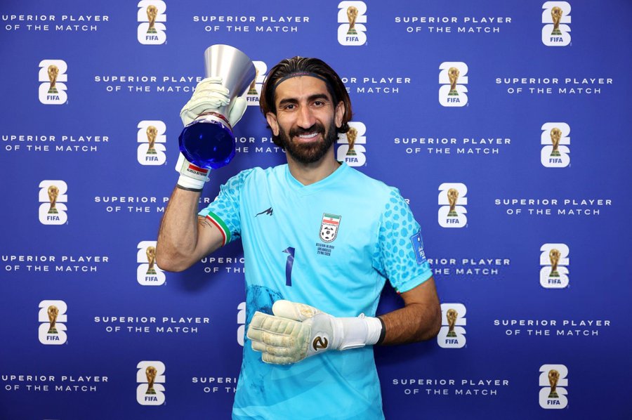 Beiranvand Wins Man of the Match vs Belgium